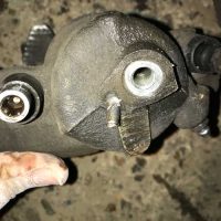 Audi A3 damaged brake calliper
