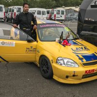 Race winning Honda Civic race car suspension setup